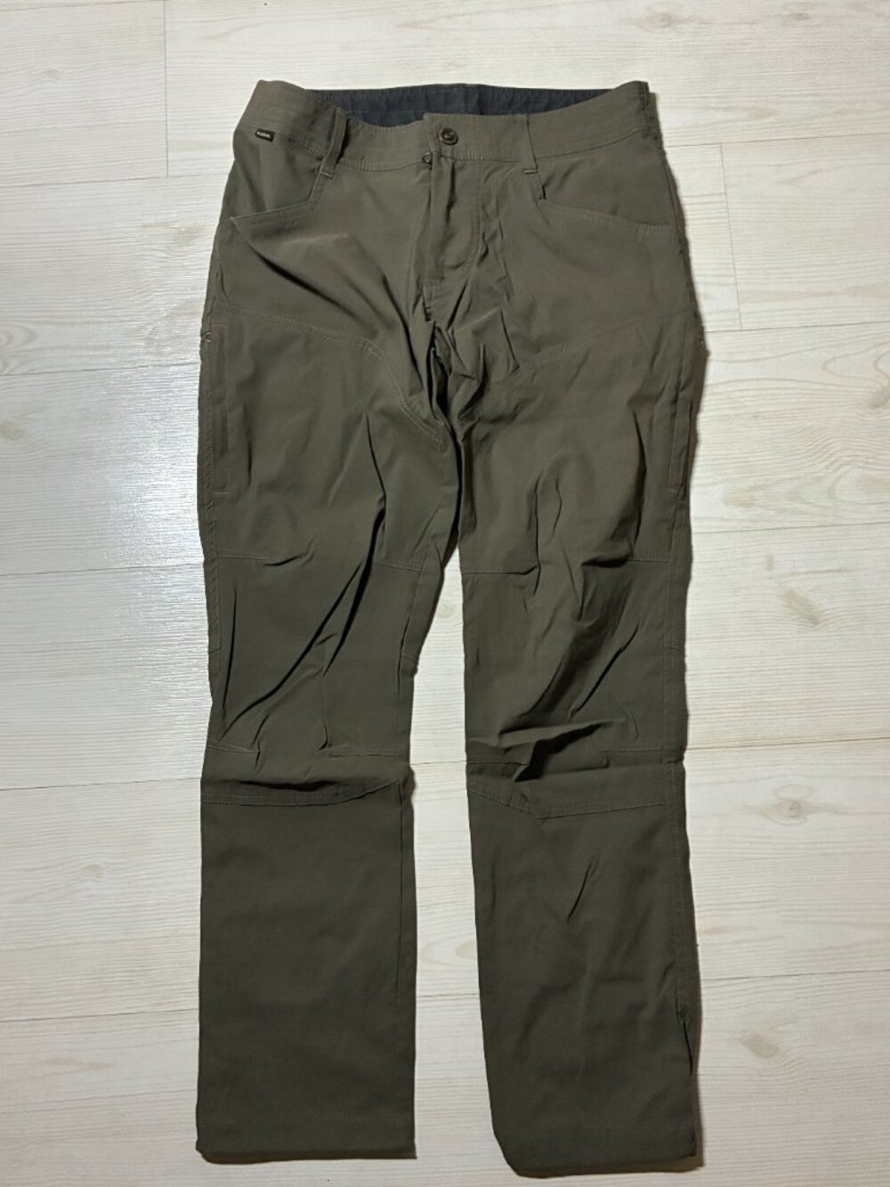 KÜHL Renegade Rock Pants Men's Olive Green Hiking Climbing Tech 5603 32 x 30